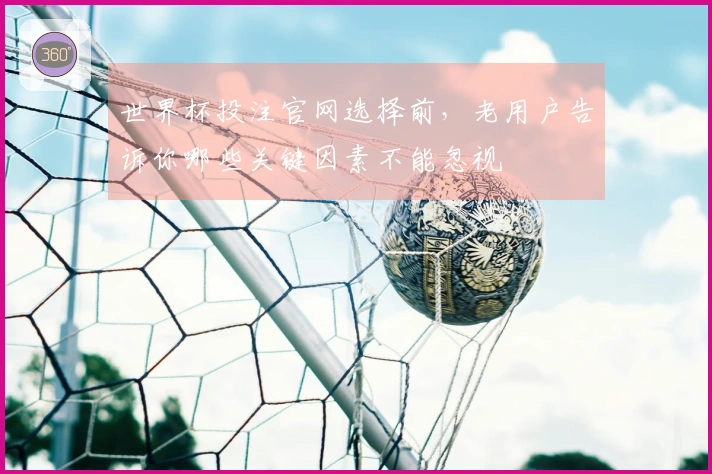 世界杯投注官网选择前，老用户告诉你哪些关键因素不能忽视